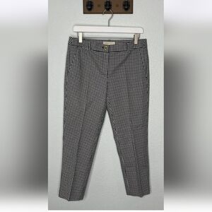Michael Kors Black and White Patterned Dress Pants